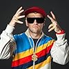 8 Stück Zuhälter Kostüm, 80er 90er Jahre Outfit Herren Hip Hop Kostüm, Rapper Zubehör Hip Hop Dollar Halskette Goldring Sonnenbrille Goldkette für Fasching Karneval Party Zubehör #2