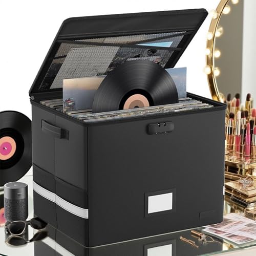 Boîte de rangement pour collection d'albums au salon ou en voyage