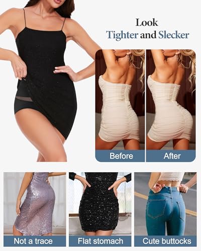 Image of Women's High Waisted Underwear Full Coverage Compression Briefs 4 /5 Packs Panties Postpartum Comfortable