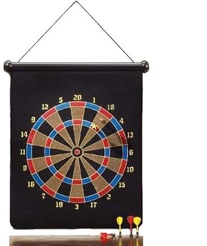 Large Magnetic Dartboard Dart Board Game W/6 Darts