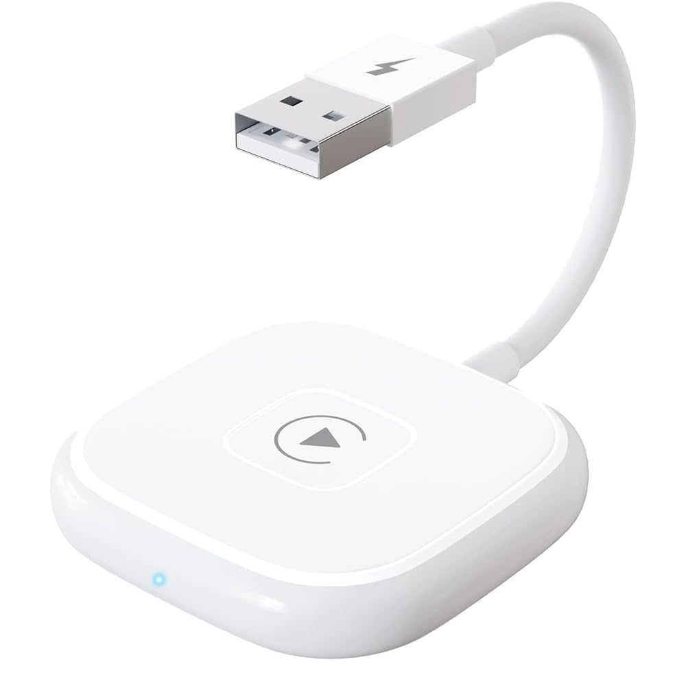 YARDHOBICarPlay Wireless Adapter, Wireless CarPlay Adapter, Easy to Upgrade Wired CarPlay to Wireless, Instant Connectivity, Wireless CarPlay Dongle for iPhone, Fit for iPhone iOS 10+