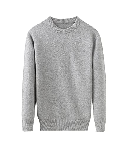 Pull automne hiver homme cachemire marron décontracté - 3