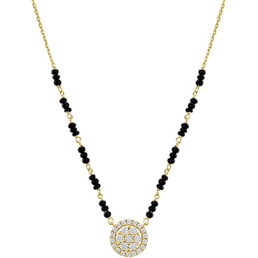 Ekansha Diamond Mangalsutra 18K Gold Vermeil