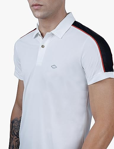 Image of Revolt Streetwear SINDICATE Men Revolt Men's Soft & Comfortable Polo T-Shirt - with Logo Branding (Midnight Navy, M)