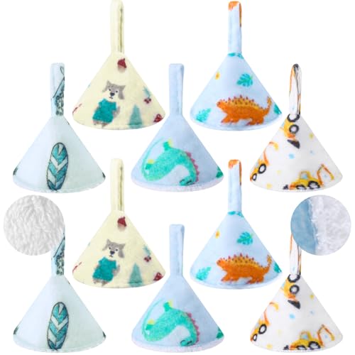 Image of Suhine 10 Pcs Baby Boy Pee Shield Diaper Changing Accessory Reusable Pee Covers Baby Boy Cap for Newborn Boys(Cute)