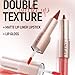 MooGlamor 3 Pcs Lip Liner and Gloss Set 2 in 1 Lipstick with Dual-Ended and Smooth Buildable Lip Gloss for Women Lip Combo Makeup (3 Pcs Glossy #06#07#08)