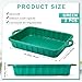 Baderke 2 Pcs 19.7 x 15.4 x 4 Inch Oil Drain Pans Green Oil Drip Tray Waste Oil Catcher 2 Gallon Square Oil Container Automotive Green Oil Storage Pan for Under Car to Keep Floor Clean