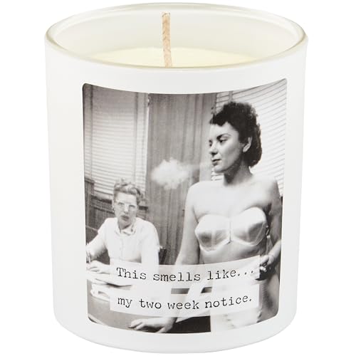 Primitives by Kathy Two Week Notice Candle, Vintage Black & White, 73532