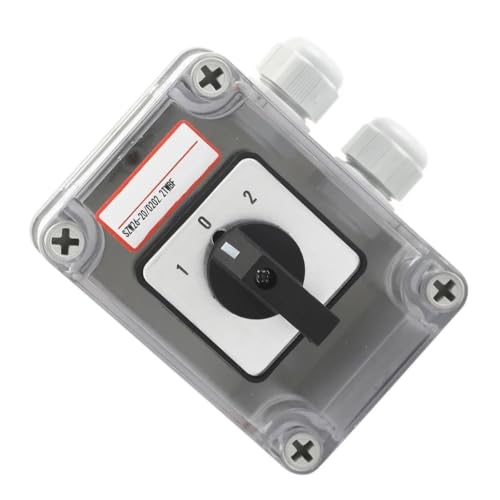 Interruptor de leva giratorio de 3 polos 20A SZW26-20 con caja estanca IP65