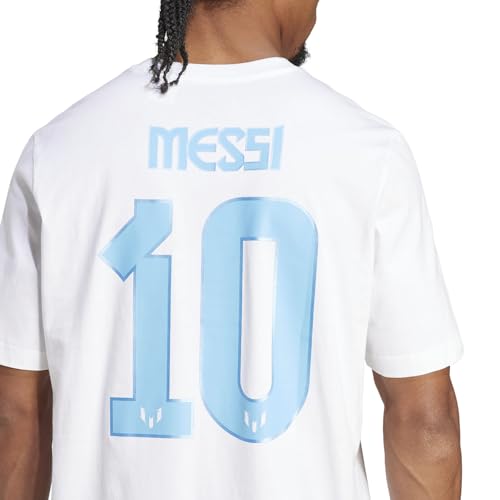 Adidas Men's Messi T-Shirt, White, Small by adidas - Used condition - Image 5