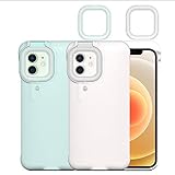 Flashlight Selfie Ring Light Up Pop Led iPhone 12/12Pro Case GeewThioun 3 Ring Light Modes Luminous...