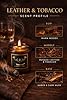 Leather & Tobacco Candle for Men – 8oz Soy Wax Candle with Wood Wick – Masculine Home Fragrance – Hand Poured in Texas – 76008 Candle Co #3