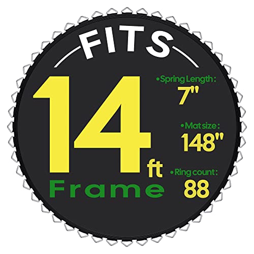 14' Round Circular Trampoline Mat Replacement With 88 Rings #TOP1