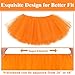 Orange Tutu for Women Orange Adult Tutu Skirts for Women Womens Tutus Skirt Halloween Tutus for Womens Fairy Tulle Skirt