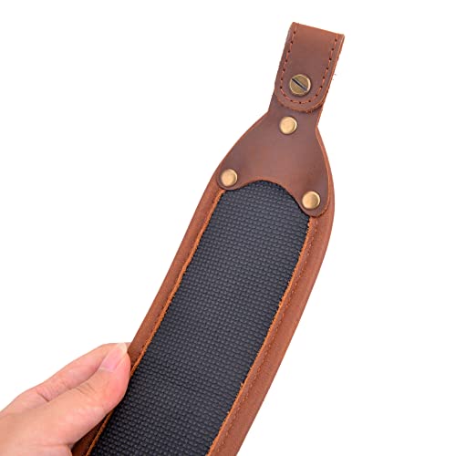 Canvas Leather Rifle Sling, Anti-Slip Shoulder Strap, Length Adjustable Gun Sling For Hunting #TOP4