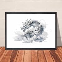 Amazon.co.jp: 【GAWZ JAPAN】A4・A3ポスタードラゴン 竜神 干支 辰年