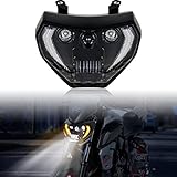 VEISUTOR LED Headlight for Yamaha MT07 MT09 FZ09, LED Head Light Headlamp Front Lamp with High Low Beam Turn Signal Light White Running Lights for Yamaha MT-07 MT-09 FZ-09 2014-2019 Accessories