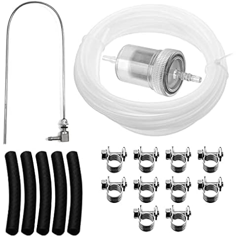 Adifare Diesel Heater Fuel Line for Webasto/Eberspacher Heater Durable Parking Heater Standpipe Fuel Kit with Fuel Hose Stand Pipe Connectors Clamps Fuel Filter Cover