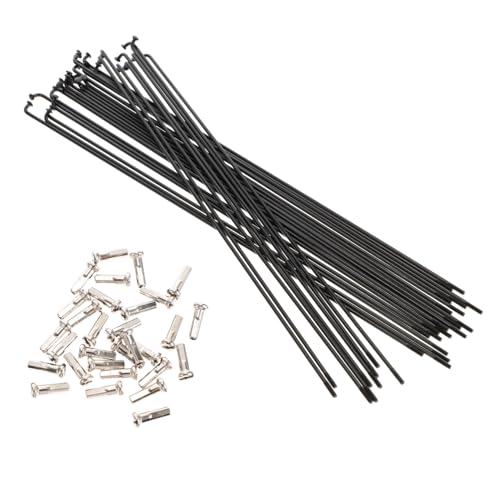 Frcolor 30個 折りたたみ自転車用スチールスポーク 耐久性に 山地 ロードバイク兼用ホイールパーツ 錆びにくく滑り止め設計で交換 修