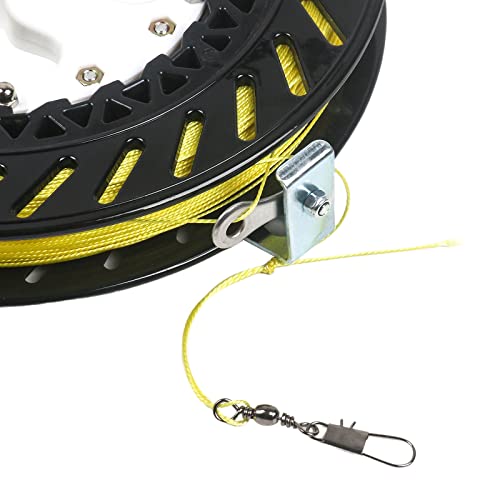 Kizh Kite Reel Winder, Kite Line Winder Winding Reel Grip Wheel Handle with 1312ft String and Lock Function Professional Outdoor Kites Accessories - Thumbnail 5