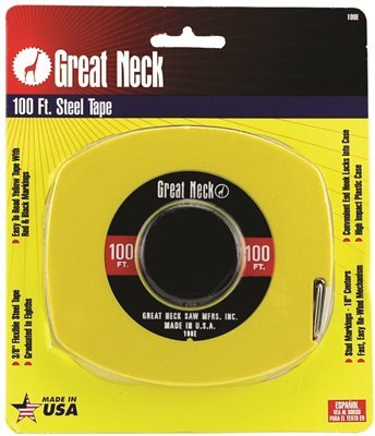 Great Neck 100E Tape Reel 3/8X100'