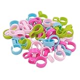 EPIGEIST 80 Ganci Antivento per Appendiabiti in PP Multicolore Ganci per Bucato Antiscivolo e Resistenti al Vento Accessori Leggeri per Stendibiancheria da Viaggio Balcone e Casa Set