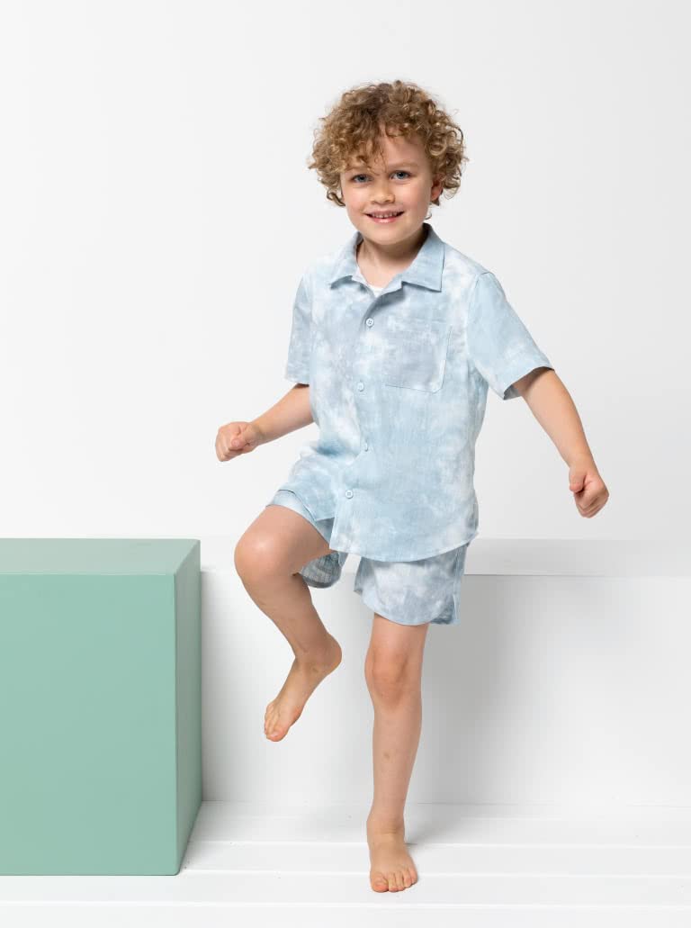 Style Arc Sewing Pattern - Rhys Kids Overshirt, Sizes 02-08 - Image 3