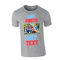 Personalise Your Own T-Shirt: Easily Upload Your Own Photo Or Text To Create A Custom Tee For Any Occasion, From Birthdays To Casual Wear. Perfect For Men And Kids: Available In A Wide Range Of Sizes For Both Men And Kids, This Shirt Makes A Great Pe...