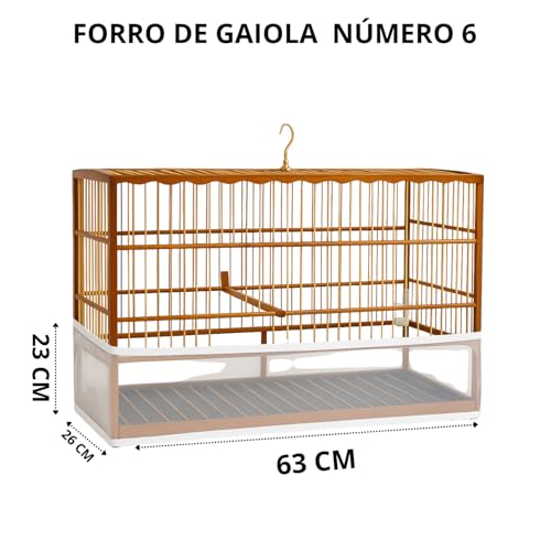 Capa Forro de Gaiola Tecido Voal Anti Sujeira Número 6 Ajustável Premium para Gaiolas Coleira Pixarr