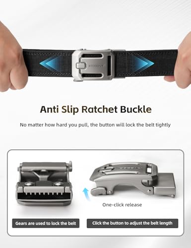 Image of IDOGEAR SPORTS Tactical Ratchet Belt 1.5 inch EDC & CCW Gun Belt For Men Reinforce 1000D Nylon Belt with Adjustable Quick-Release