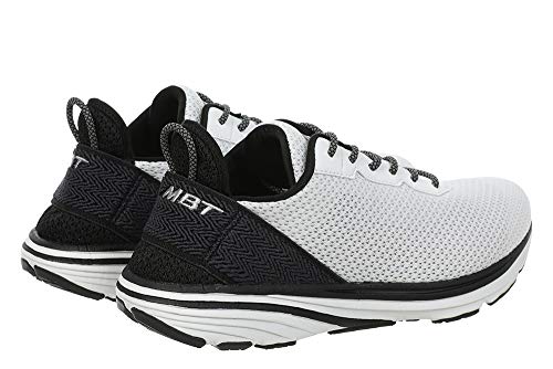 MBT Rocker Bottom Shoes Men’s – Athletic Running Walking Shoes Gadi, Black/White3