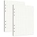 Ricarica Di Carta Con 6 Fori 160 Fogli Carta Griglia A5 Pagine A5 Fogli Di Ricarica A Quadretti Ricarica Di Carta A Griglia A5 Ricarica Agenda Carta 5mm Per Agende Planner Raccoglitori Grids 21 X 14cm