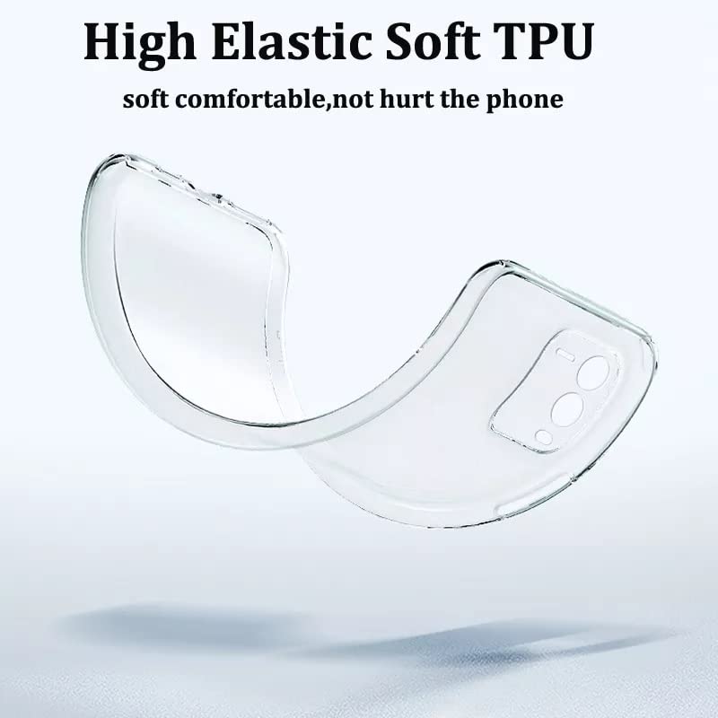 Image of REALCASE Oppo F17 Pro Back Cover Case Stylish | Scratch Resistant Soft TPU Clear Transparent Shock Proof Bumper Back Cover Case for Oppo F17 Pro