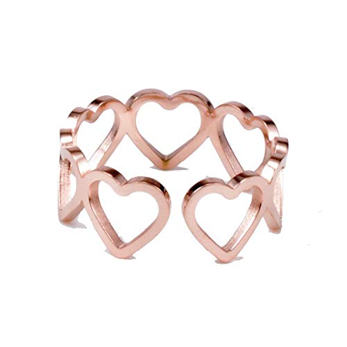 Preisvergleich Produktbild nobrand Offener Ring für Damen, Krone, verstellbar, Liebesherz