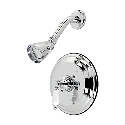 KINGSTON BRASS KB3631PLSO Vintage Tub and Shower Faucet, 7-1/2", Polished Chrome by Kingston Brass - Used condition - CA$108.79
