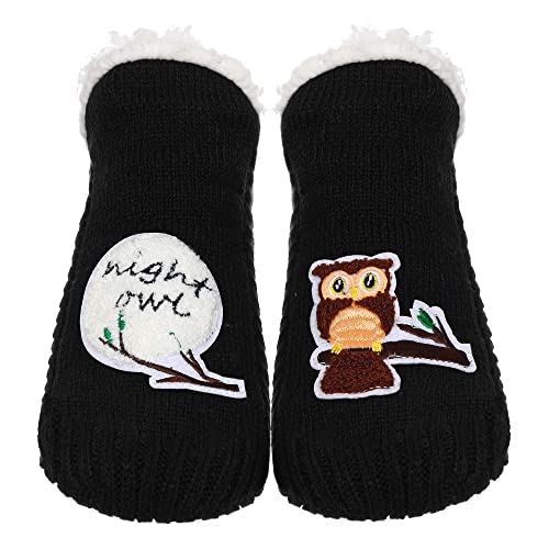 Image of ZYZX Cute Animal Slipper Socks for Women with Grips,Fuzzy Socks Indoor
