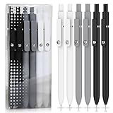 Joogee 6pz Penni a Inchiostro Gel, 0,5 mm Penne Inchiostro Nero Punta Fine/Impugnatura Comoda/Scrittura Fluida/Asciugatura Rapida/Senza Consumare Foglio Penne Cancelleria per Scuola Articoli Ufficio