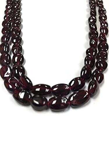 Garnet beads 6x8mm LKBEADS rang de perles en grenat véritable pour bijoux