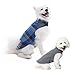 Dog Winter Clothes Reversible Fleece Jacket Warm Coat Windproof Christmas Costume Xmas Gifts for Cold Weather Wearing