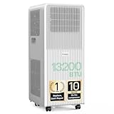 KresicoKlima Portable Air Conditioner, 13200 BTU 4-in-1 AC Unit with Cooling, Fan, Dehumidifier & Sleep Mode, Window Installation Kit, Remote Control, Suitable for Home Office Use