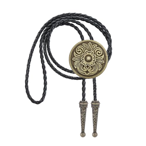 Image of Jeilwiy Bolo Tie for Men, Western Bolero Tie Cowboy Ties Native American Cowgirl Bolo Tie Accessories for Men Women