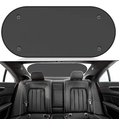 Auto Sonnenschutz Heckscheibe Faltbare Mesh UV Schutz Sonnenblende Universal Autofenster Sonnenschutz Kinder Heckscheibenblende mit 4 Saugnäpfen 100x50cm