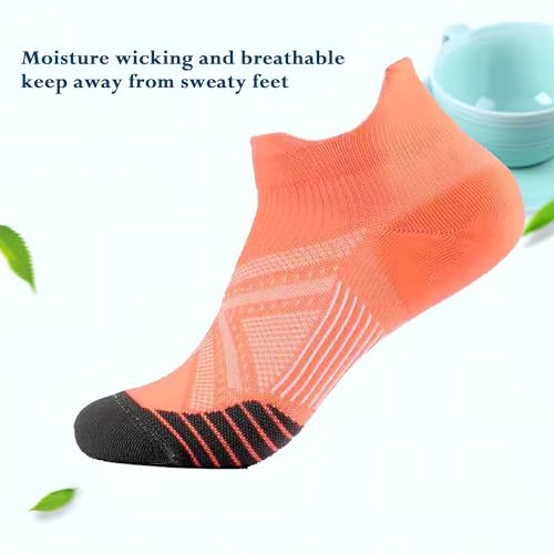 6 Pairs Ankle Socks for Women Men - Unisex Athletic Running Moisture Wicking Socks, Comfortable and Breathable3