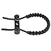 Zer one Bow Wrist Sling,1Pc Archery Adjustable Compound Wrist Rope,Durable Leather Braided Cord Rope Hunting Accessory (Black)