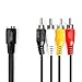 Produktbild Nedis DIN-Audio-Kabel | DIN 5-Pin Buchse | 4x RCA Stecker | Vernickelt | 0.20 m | Rund | PVC | Schwarz | Label