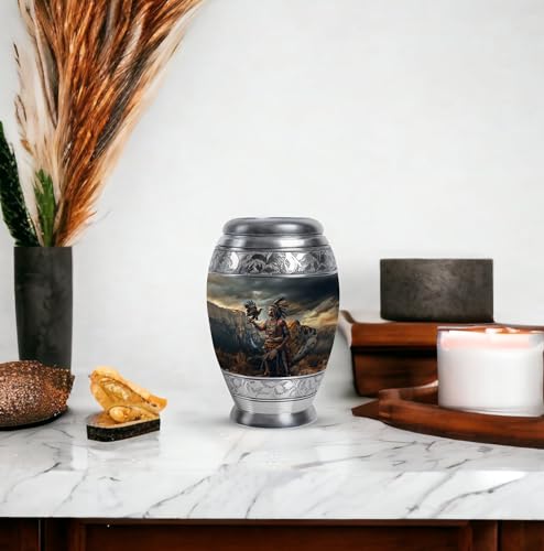 Image of Native American Urns for Human Ashes - Memorial Keepsakes - Companion Urn Pack of 2 (3 inch)