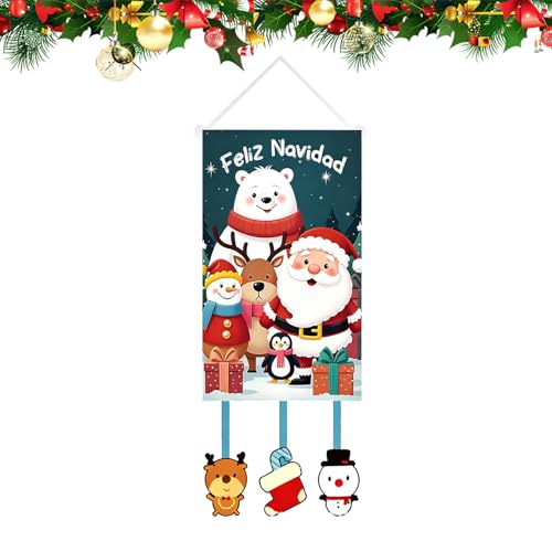 Gosgjmep クリスマス ガーデン 旗 - 防水加工 デコレーション フェスティブ バナー | 装飾 バナー ガーデン フラッグ,寝室用 室内用 屋外用 パーティー用 家用 壁用 窓用 ドア用 庭用 パティオ用 ポーチ用 通路用