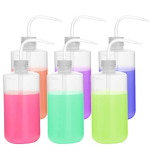 Flacons de lavage LDPE à ouverture étroite Stonylab 500 ml souples et étanches