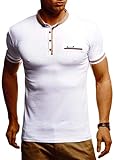 Kombinierbar mit Herren / Jungen Jogger Jeans, stylischen Jeanshosen, modernen Chinos, lässigen Shorts / Bermuda / Cargo kurzen Hosen oder unter modernen Männer, Bomberjacken, Sommer Jacken, Sakkos, Sweatjacken, Lederjacken oder Westen ist dieses T-Shirt ein unverzichtbares und immer gut kombinierbares Basic.