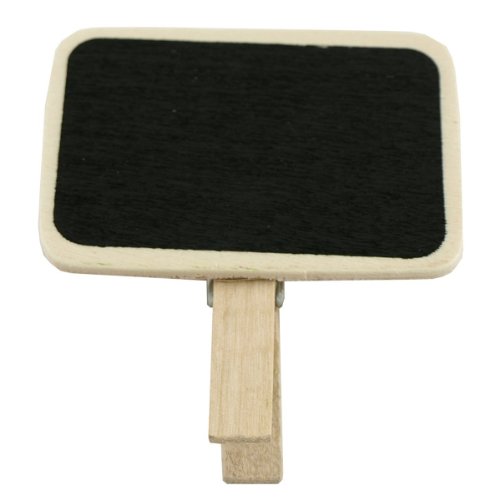 Pizarra con clip de madera Wrapables mini pack de 12 pinzas de notas para eventos